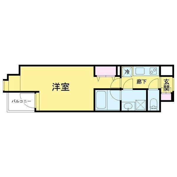 Ｗ－ｇａｔｅｓ　Ｔｏｗｅｒ 804号室 間取り