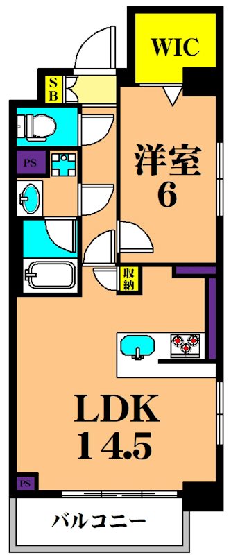 ABITI南大井Ⅱ 201号室 間取り