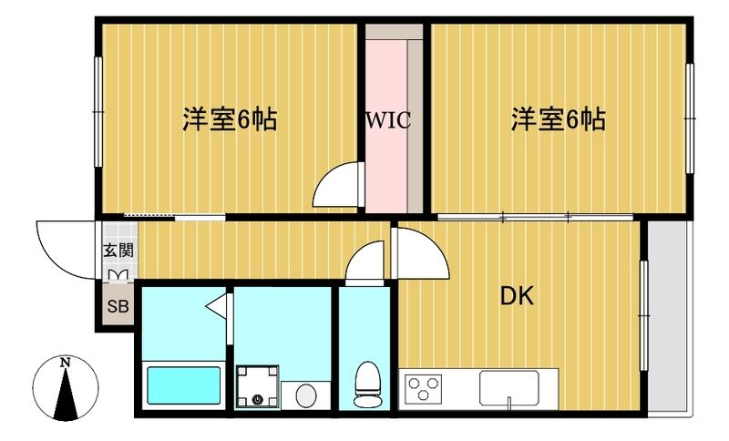 高浜レジデンス 203号室 間取り