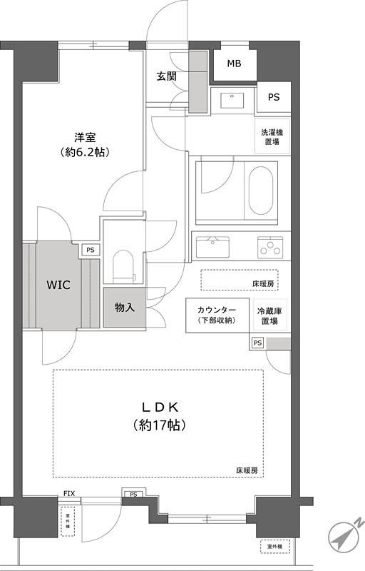 グランコピエ大井町駅前 間取り図