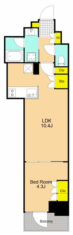 ＲＪＲプレシア大森北  間取り図