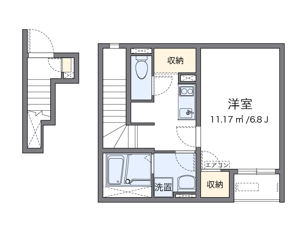 クレイノワイズ南馬込Ⅱアネックス 203号室 間取り