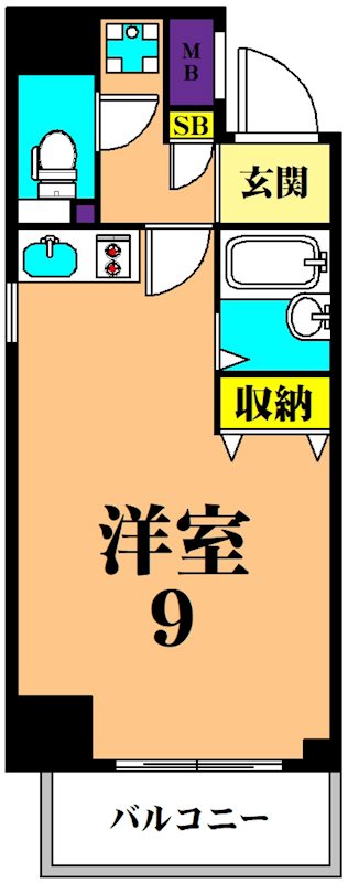 レジディア大井町 604号室 間取り