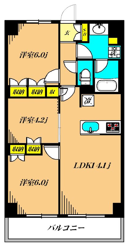 フレンシア洗足池 間取り図