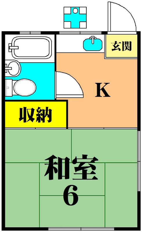 ミロクハイツⅠ 201号室 間取り