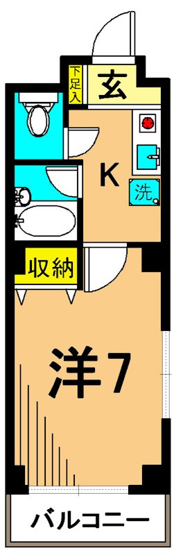 ロアール品川 201号室 間取り