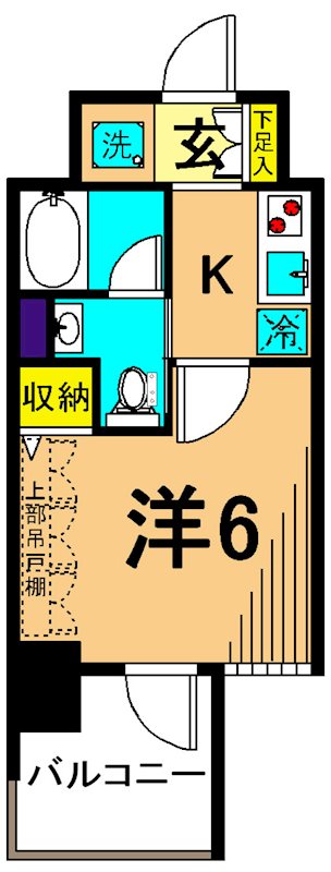 エステムプラザ品川大井町クリスタルヒルズ 202号室 間取り