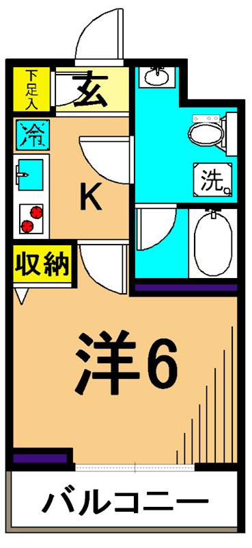 スカイコート品川東大井 間取り図
