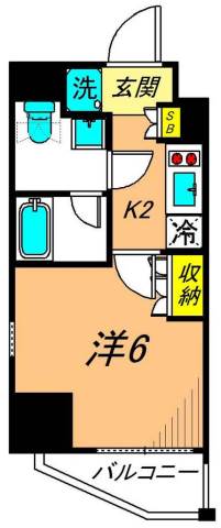 カスタリア大森Ⅱ 301号室 間取り