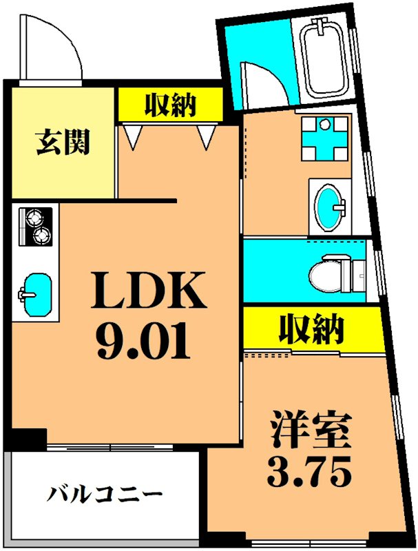Kukuna Omori 間取り図