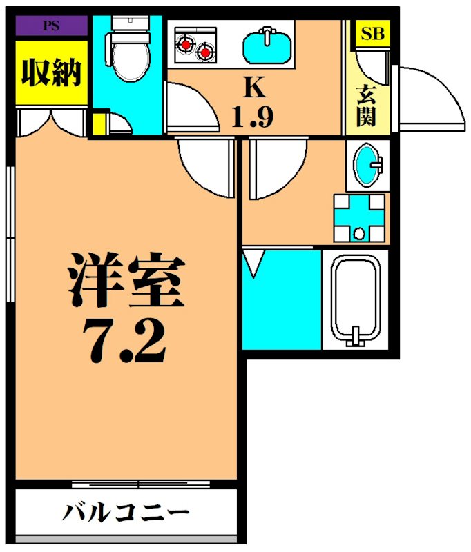 ファミール西大井 301号室 間取り