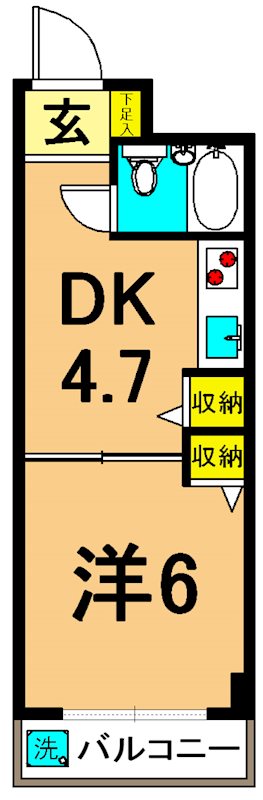 パレット御殿山 間取り図