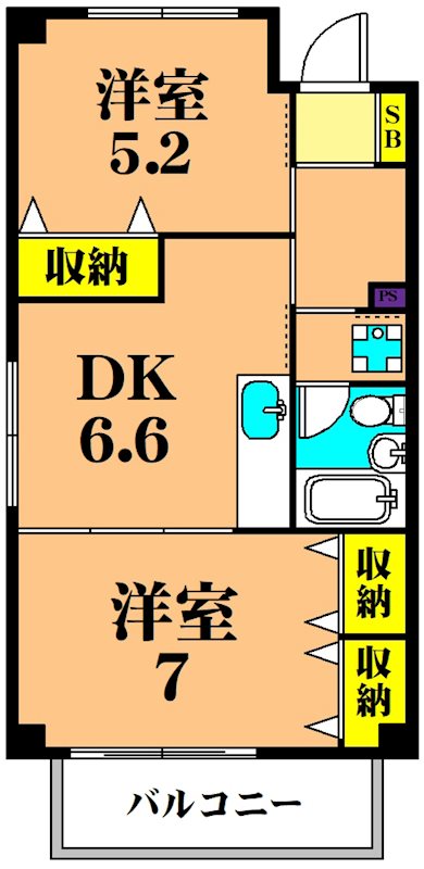 仙台坂アルカディア 408号室 間取り