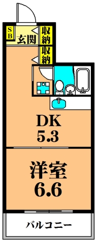 仙台坂アルカディア 203号室 間取り