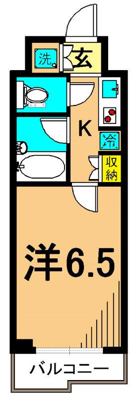 ルーブル大崎参番館 105号室 間取り