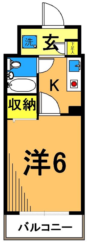 日神パレステージ大井町 間取り図