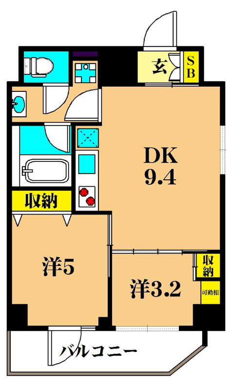 レジディア南品川プレイス 1203号室 間取り
