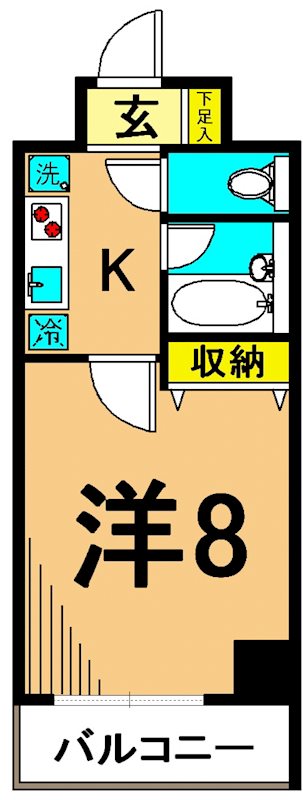 CITY SPIRE東大井 502号室 間取り