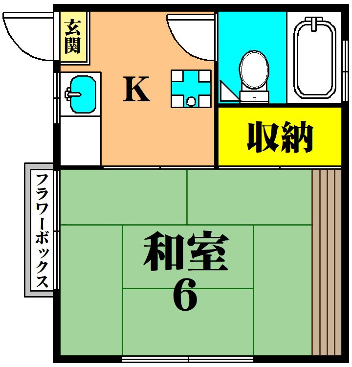 ハイツ伊東 202号室 間取り