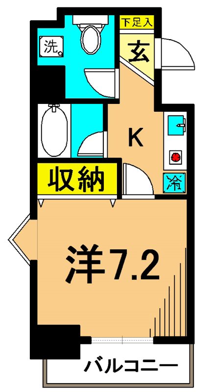 ラフュージュ大井町 間取り図