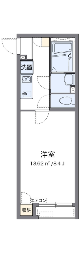 クレイノマグノリア 104号室 間取り