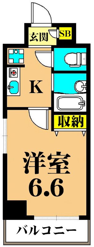 エアリーゼームス坂 301号室 間取り
