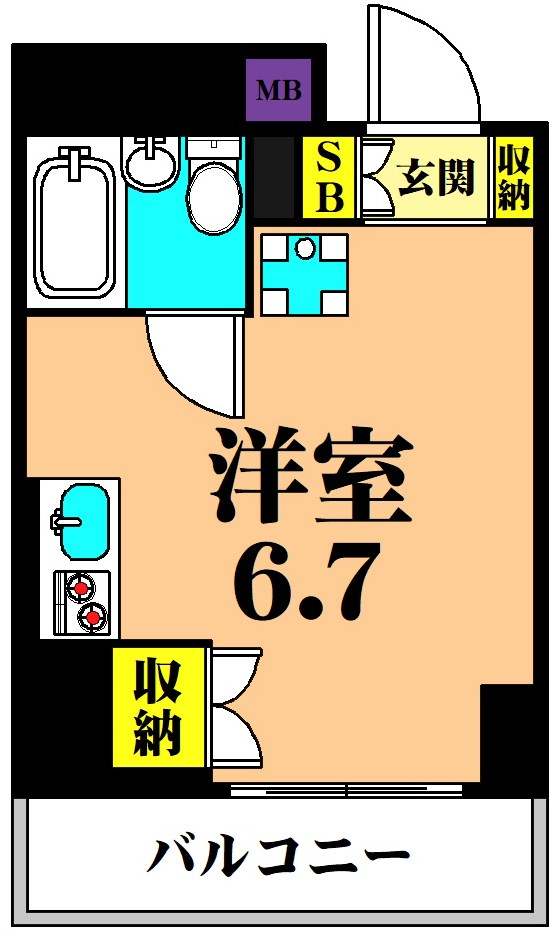 Terrazza Est 303号室 間取り