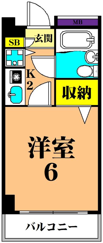 大井町タウンハウス 410号室 間取り