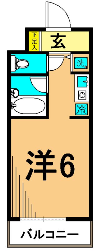 ルーブル西大井 604号室 間取り