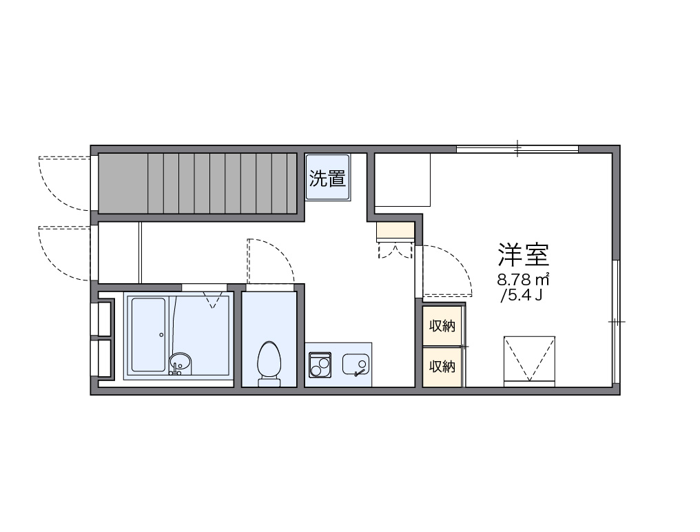レオパレス出石 間取り図