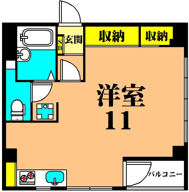 ステラK 1A号室 間取り