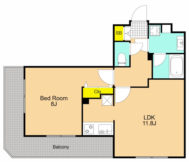 アイルグランデ品川 301号室 間取り