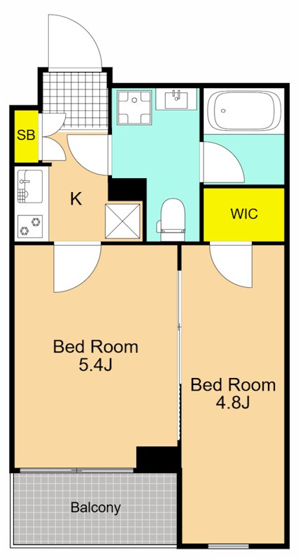 アイルグランデ品川 102号室 間取り