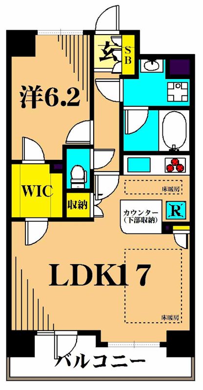 グランコピエ大井町駅前 間取り図
