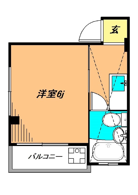 松林堂SK第6マンション 間取り図