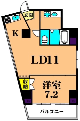 北参道トゥアル 間取り図