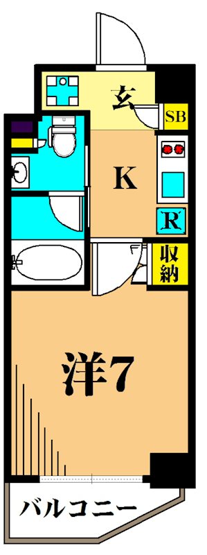 プラウドフラット南品川 間取り図