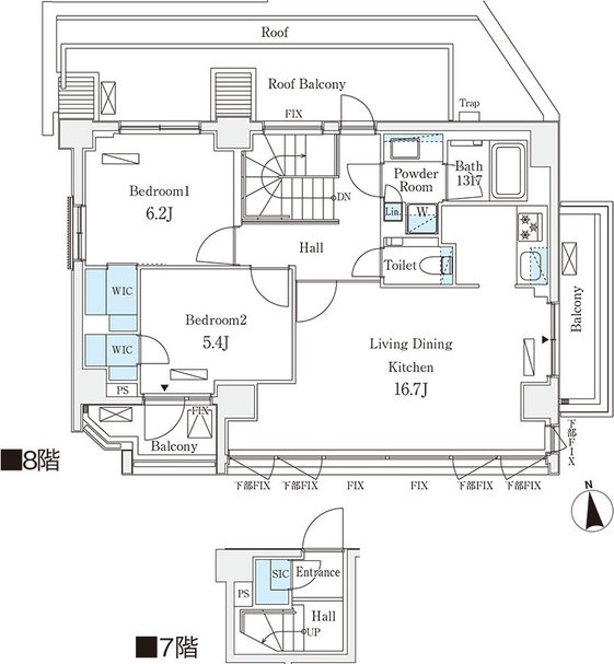 イプセ碑文谷 間取り図
