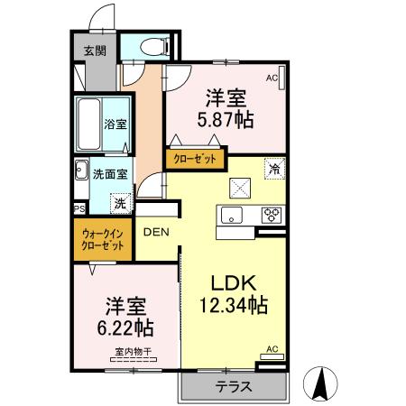カーサヴェルデ大岡山 間取り図