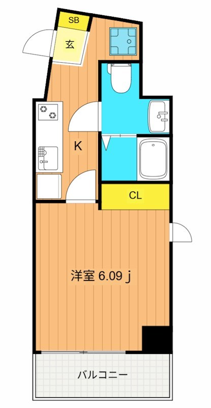 旗ヶ岡アパートメント 間取り図