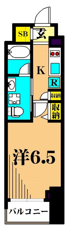 ザ・レジデンス・オブ・トーキョーKK06  211号室 間取り