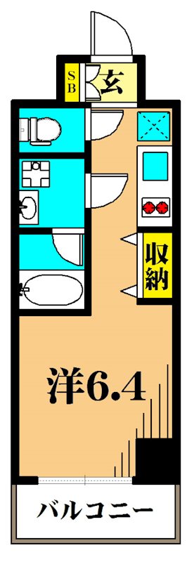 プライマル品川西大井 間取り図