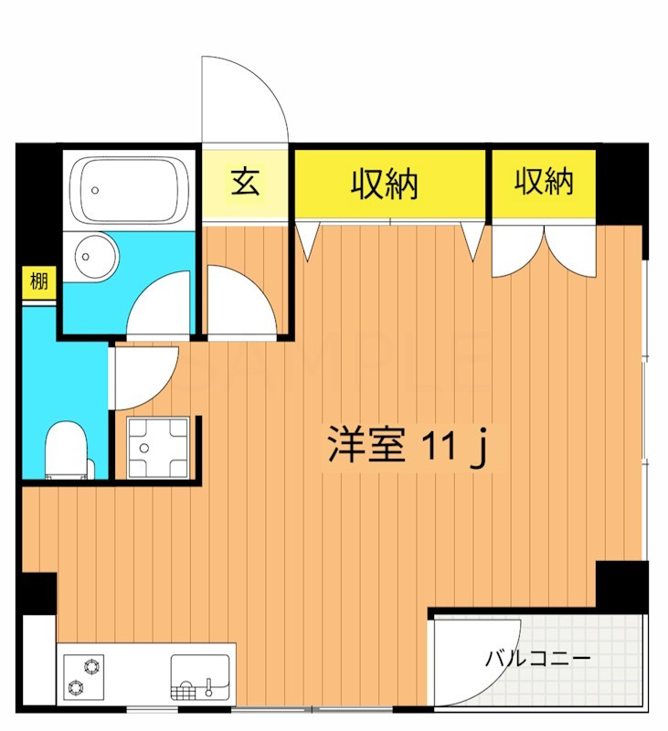 ステラK 1A号室 間取り