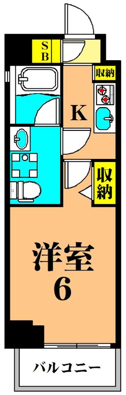 ザ・レジデンス・オブ・トーキョーKK06  211号室 間取り