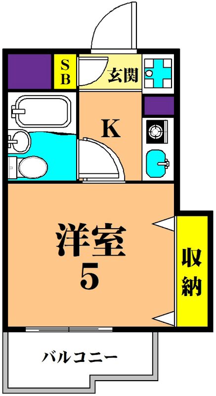 JLBグランエクリュ大井町Ⅲ 201号室 間取り