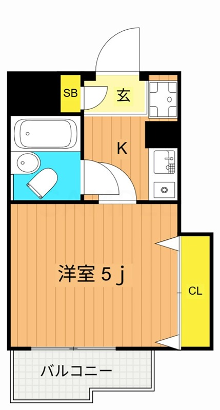 JLBグランエクリュ大井町Ⅲ 201号室 間取り