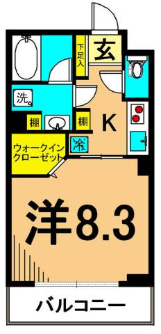 ヒルレジデンス大崎 505号室 間取り