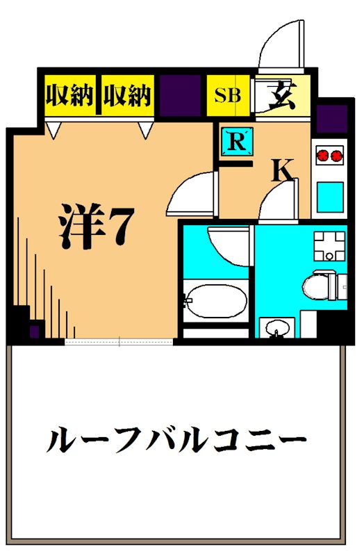 ザ・レジデンス・オブ・トーキョーKK06 503号室 間取り