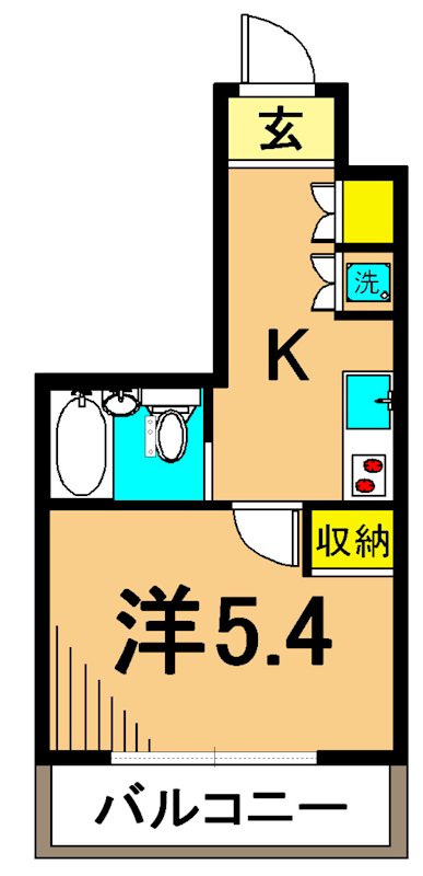ヴェローナ大井南ルッソグランデ 203号室 間取り