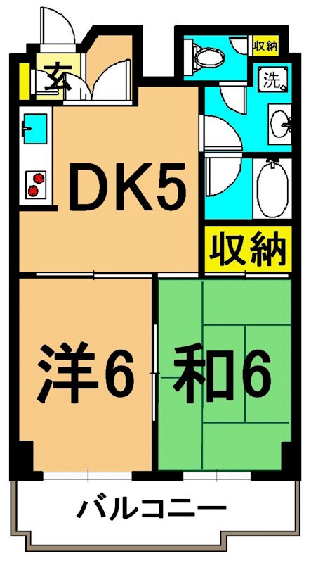 三越ゼームス坂マンション  512号室 間取り